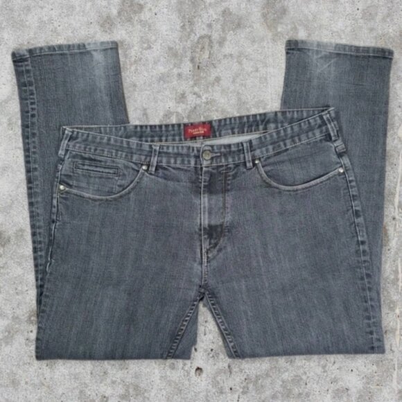 Perry Ellis Men's Jeans Size 40x32 Black Wash Straight Leg - Picture 2 of 6